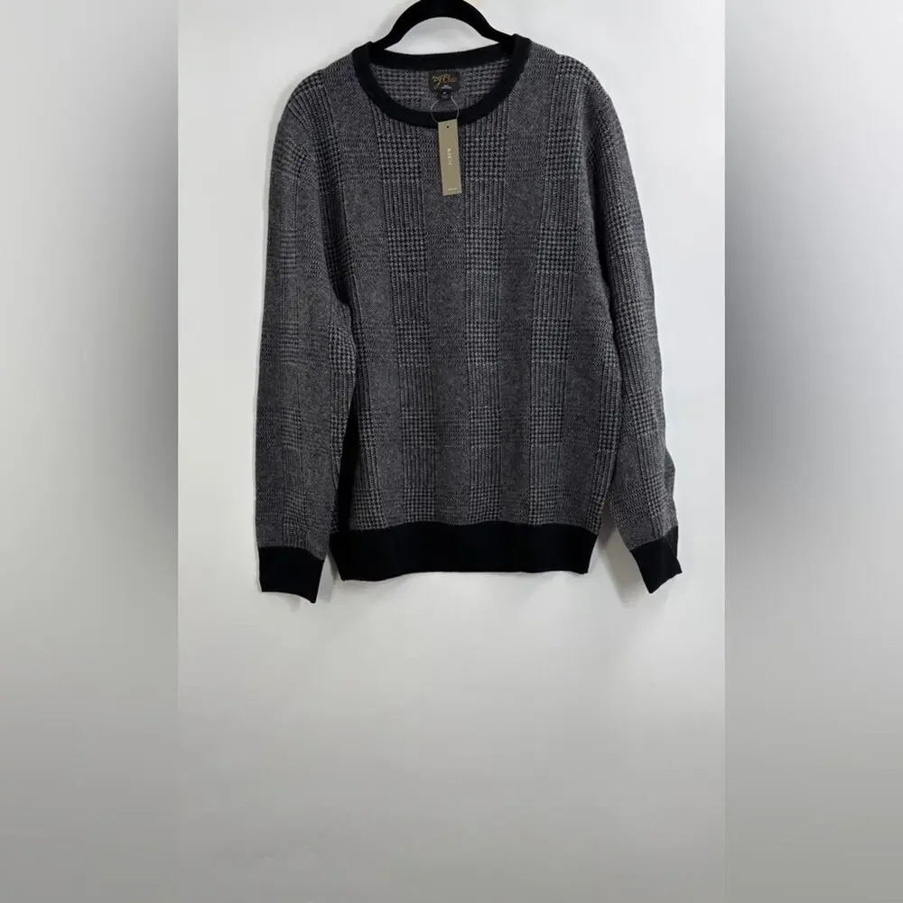 J.Crew Cashmere crewneck sweater in plaid
